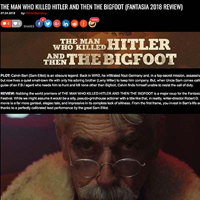 THE MAN WHO KILLED HITLER AND THEN THE BIGFOOT (FANTASIA 2018 REVIEW)